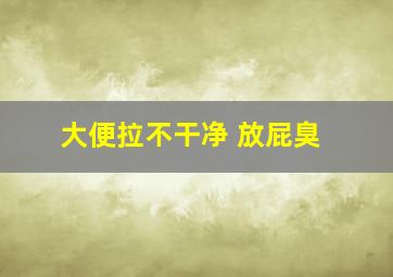 大便拉不干净 放屁臭